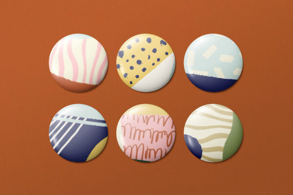 1'' Round button